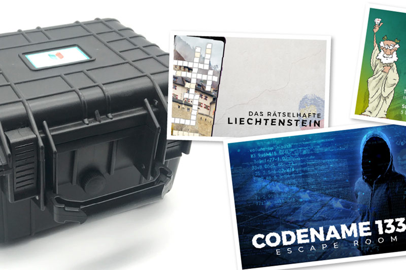 Escape-Koffer mit  Rätselkarten